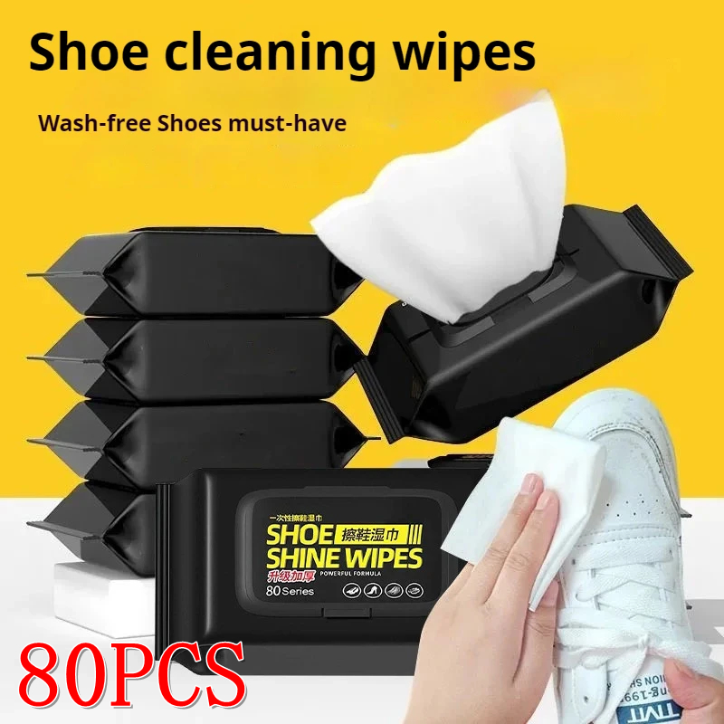 Sneaker Protector Spray - 12/30/80 個スニーカークリーナー靴クリーナーポータブル使い捨て強力なクリーニングワイプ靴ワイプ布白い靴に適用