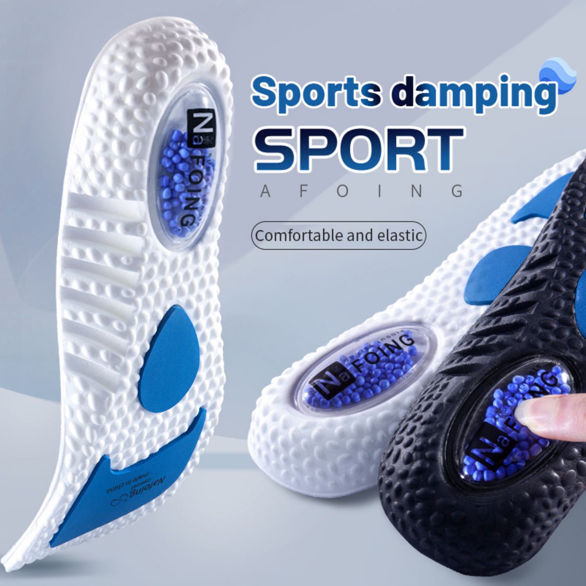 Sneaker Care - 1ペアアップグレードスポーツ衝撃吸収インソールpuメモリーフォーム通気性アーチサポート整形外科靴パッド男性用女性用
