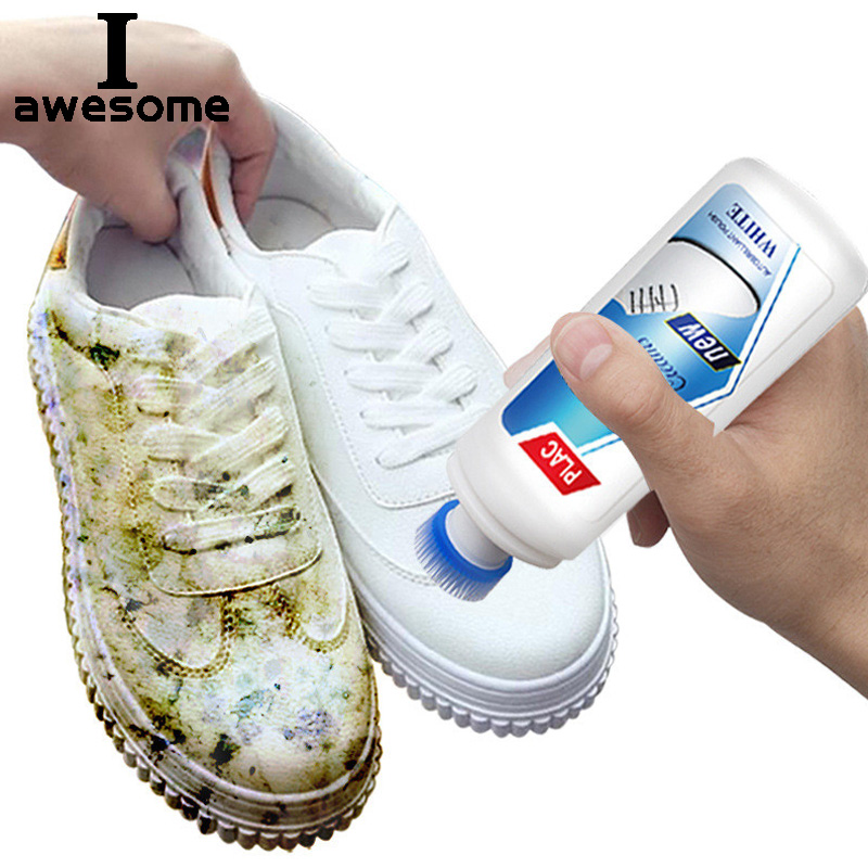 Sneaker Cleaner - iawesome ホワイト靴クリーナーポリッシュクリーニングツールカジュアル革靴スニーカー靴ブラシスポンジ用品マジックリフレッシュ