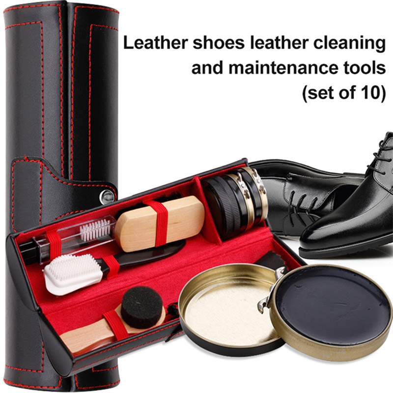 Sneaker Shoe Care Kit - 革靴磨きセット ブラシ クリーニングキット 光沢を保つ クリーニングツール 革靴ケアキット