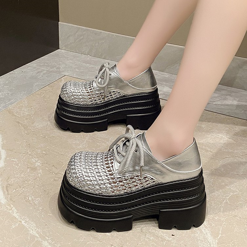 新 2025 女性の中空レザースニーカー高プラットフォームレ - Leather Sneaker Care Kit のレビューと価格