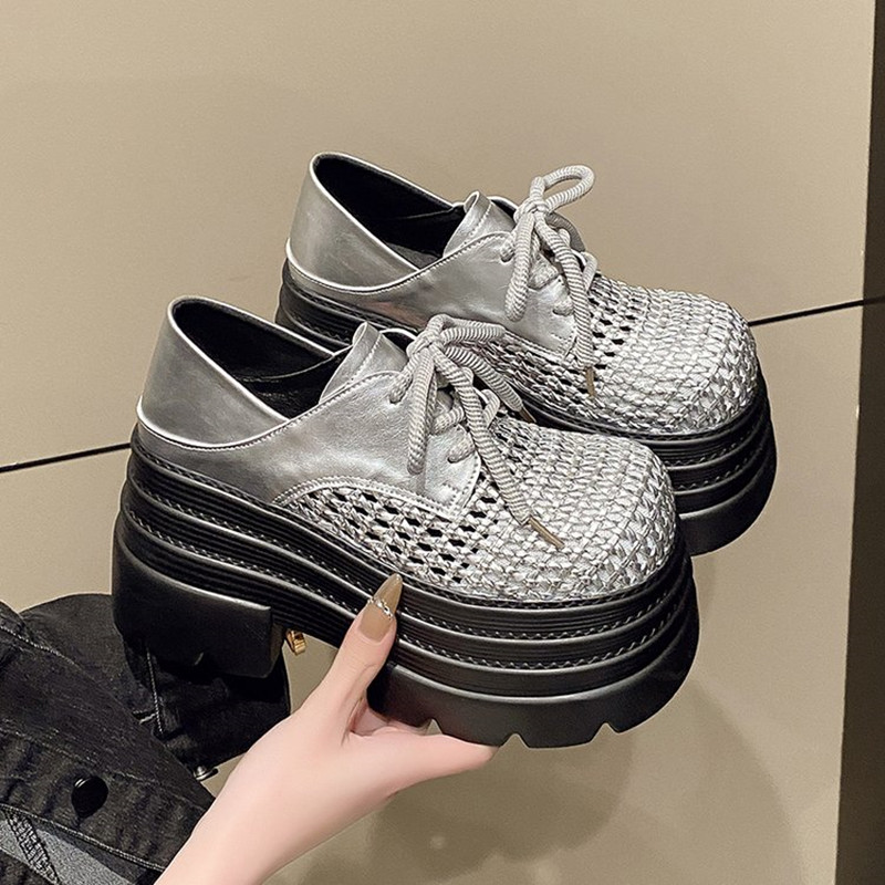新 2025 女性の中空レザースニーカー高プラットフォームレ - Leather Sneaker Care Kit のレビューと価格