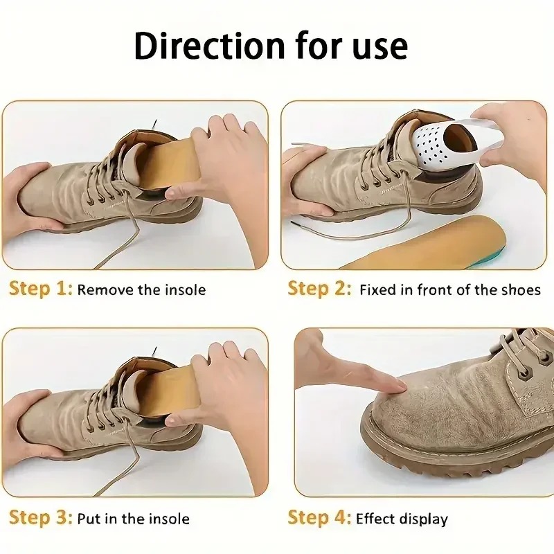 4 個の抗しわ靴プロテクタースニーカー用つま先キャップ抗しわ - Sneaker Shoe Care Kit のレビューと価格
