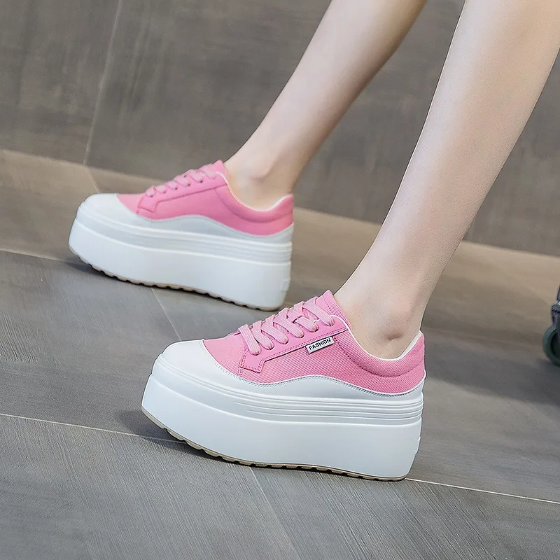 女性用本革スニーカー,プラットフォームシューズ,隠しヒール, - Leather Sneaker Care Kit のレビューと価格
