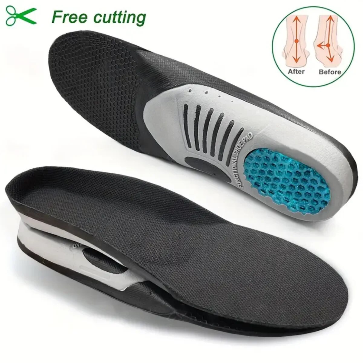 1ペア整形外科インソール装具フラットフットヘルスソールパッド - Sneaker Care のレビューと価格