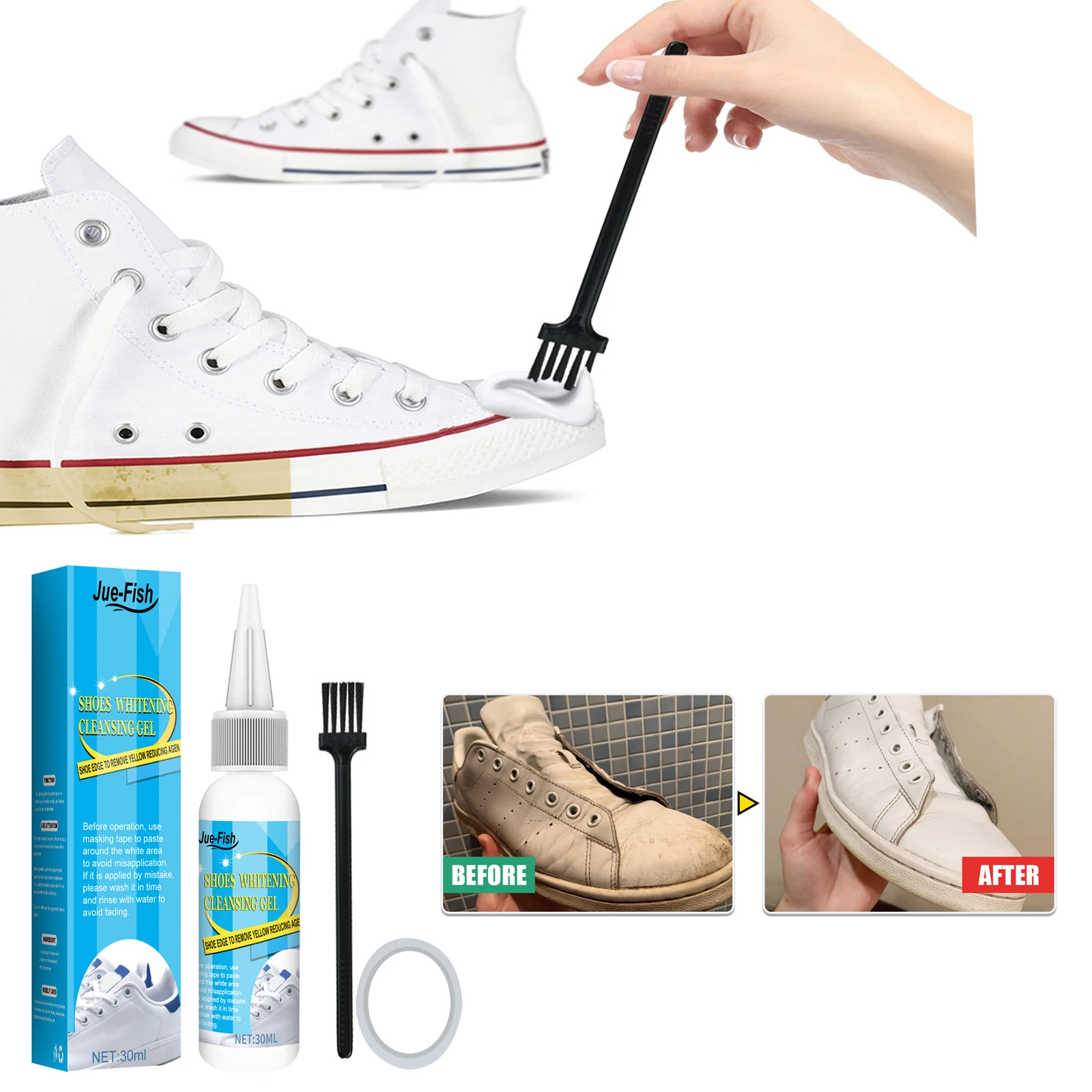 汚れを落とすための白い靴のクリーニングキット,汚れの除去,靴 - Sneaker Cleaner のレビューと価格