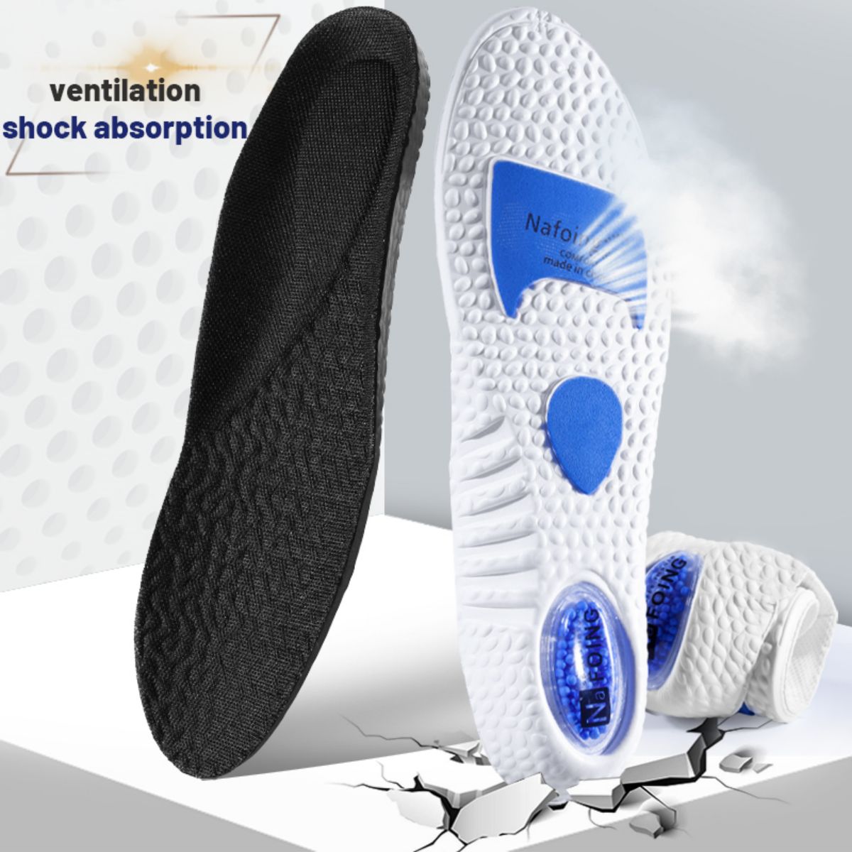 1ペアアップグレードスポーツ衝撃吸収インソールpuメモリーフ - Sneaker Care のレビューと価格