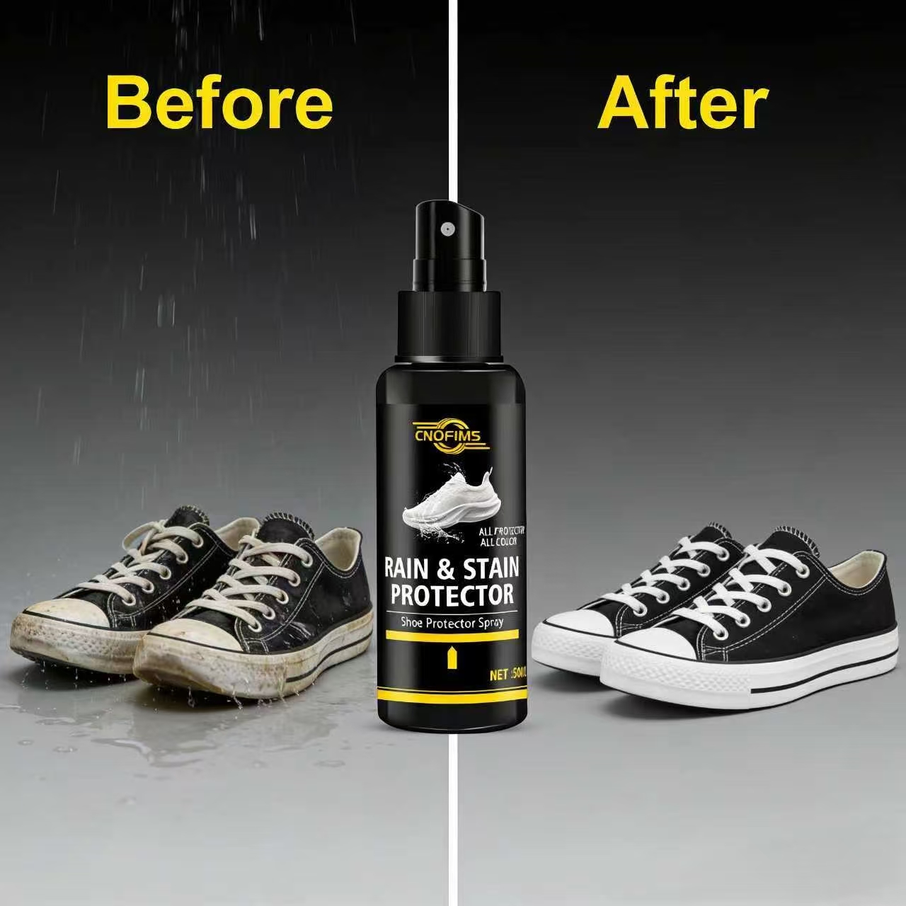 50ML 靴用雨よけ＆汚れ防止スプレー - 全色対応、撥水性 - Sneaker Protector Spray のレビューと価格